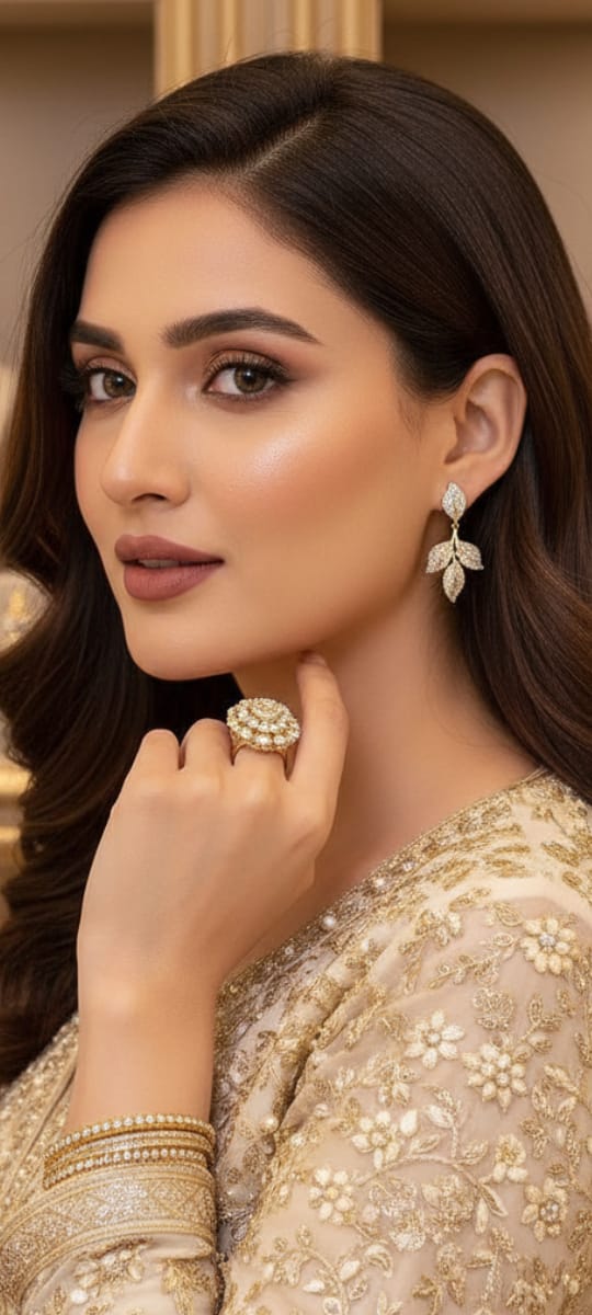 Elegant Leaf Design Dangler Earrings for Women – Party & Ethnic Wear Fashion Jewellery