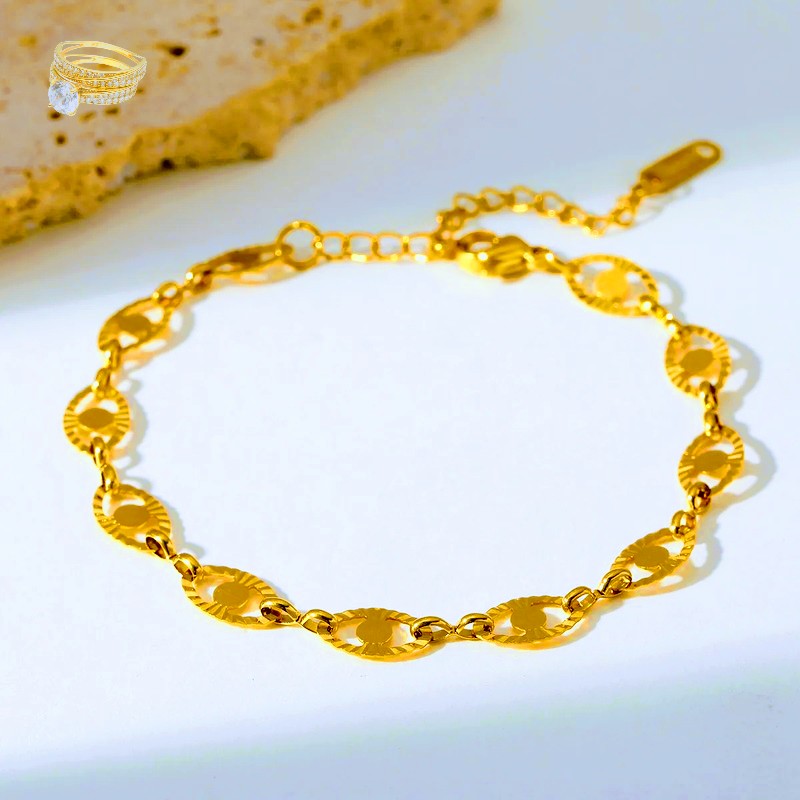 Women’s Elegant 18K Gold Plated Bracelet