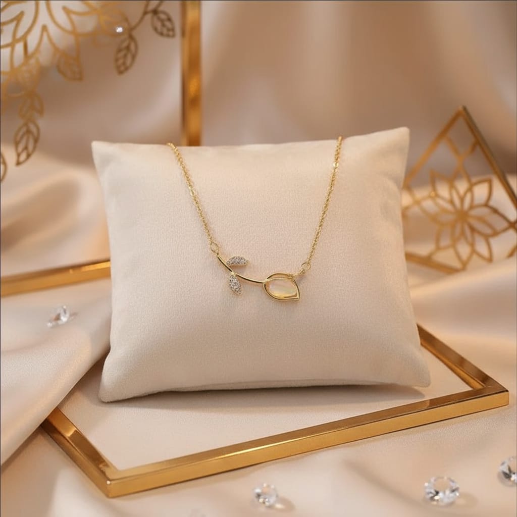 Anti-Tarnish Plated Bow Pendant Necklace