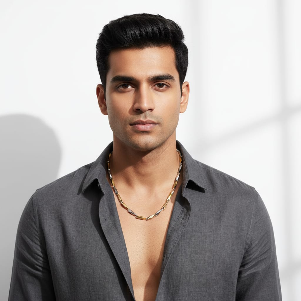 Dual-Tone Gold & Silver Plated Chain – Anti-Tarnished