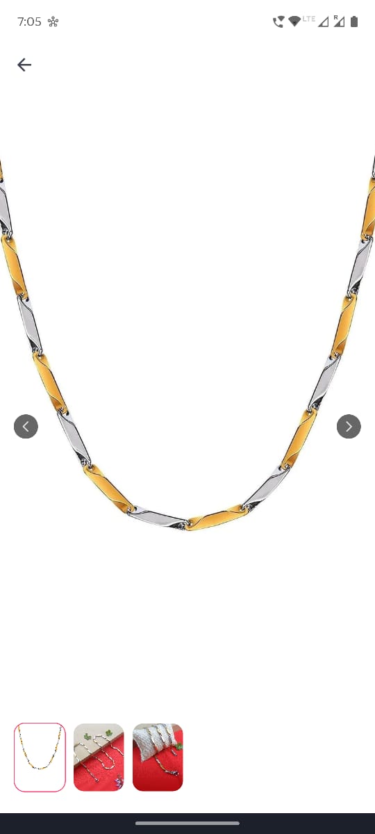Dual-Tone Gold & Silver Plated Chain – Anti-Tarnished