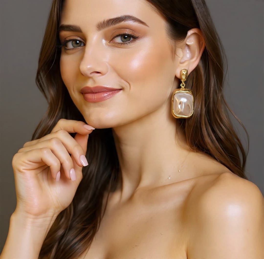 Trendy Unique Pearl Drop Earrings