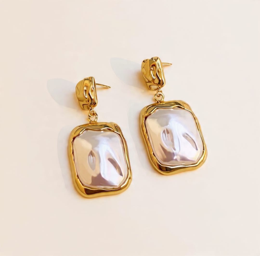 Trendy Unique Pearl Drop Earrings