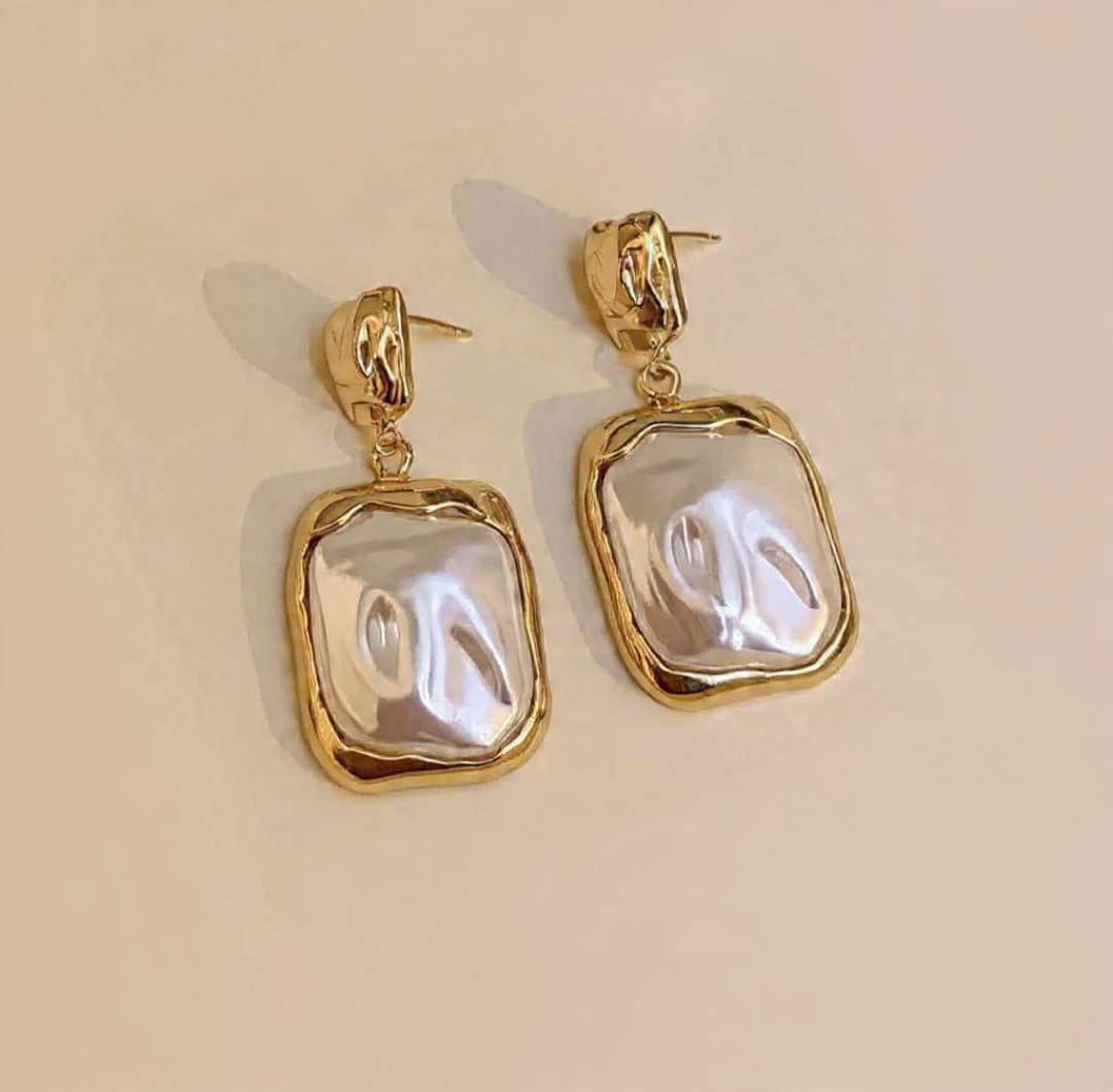 Trendy Unique Pearl Drop Earrings