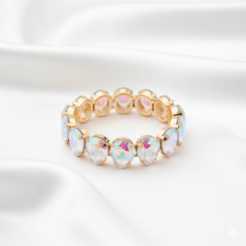 Aurora Glow Statement Crystal Bracelet