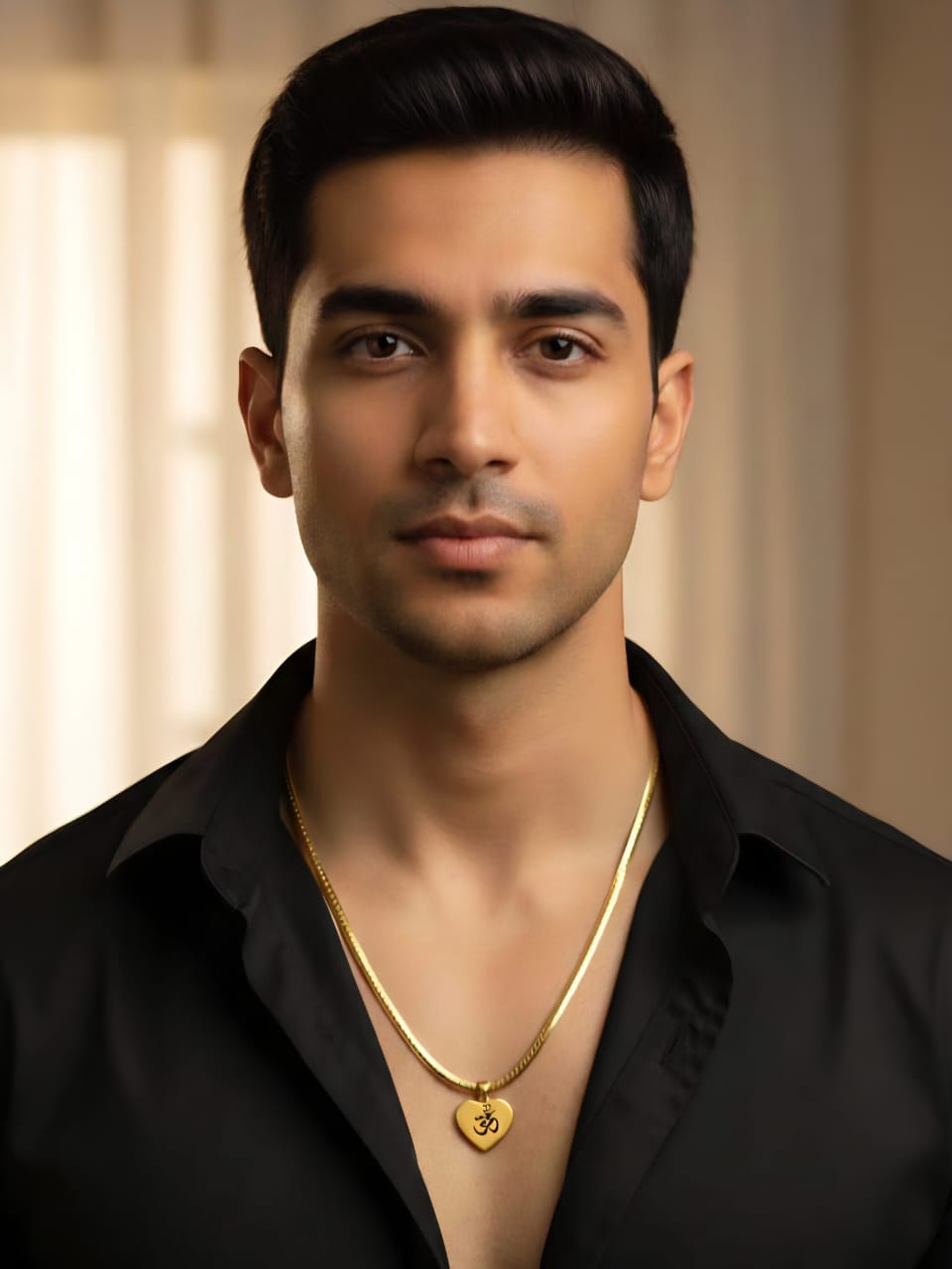 Om Heart Gold-Plated Necklace – Anti-Tarnish, Waterproof & High Quality