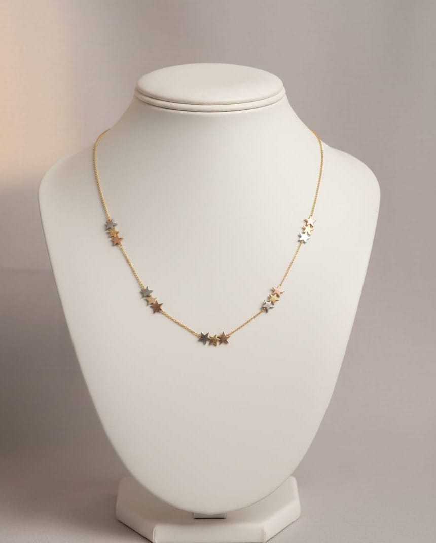 Multicolor Star Station Necklace | Anti-Tarnish & Waterproof