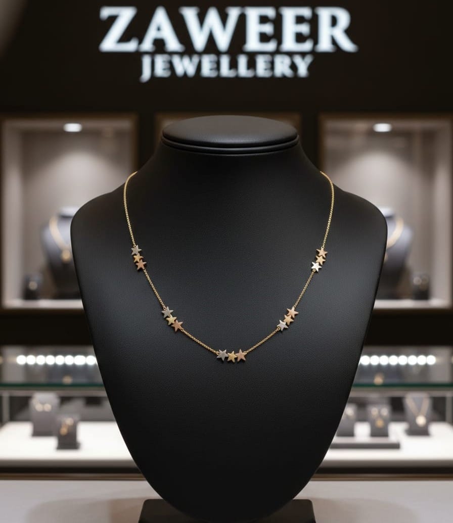 Multicolor Star Station Necklace | Anti-Tarnish & Waterproof